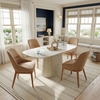 Nooka Dining Table in White & Natural