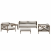 Northlake 5-Piece Outdoor Patio Teak Wood Furniture Set