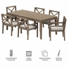 Northlake 7-Piece Outdoor Patio Teak Wood Dining Set