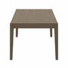 Northlake 83" Rectangular Outdoor Patio Teak Dining Table in Weathered Gray