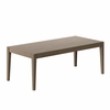 Northlake 83" Rectangular Outdoor Patio Teak Dining Table in Weathered Gray