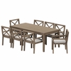 Northlake 9-Piece Outdoor Patio Teak Wood Dining Set