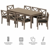 Northlake 9-Piece Outdoor Patio Teak Wood Dining Set