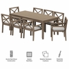 Northlake 9-Piece Outdoor Patio Teak Wood Dining Set