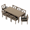Northlake 9-Piece Outdoor Patio Teak Wood Dining Set