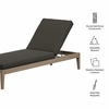 Northlake Outdoor Patio Teak Chaise Lounge