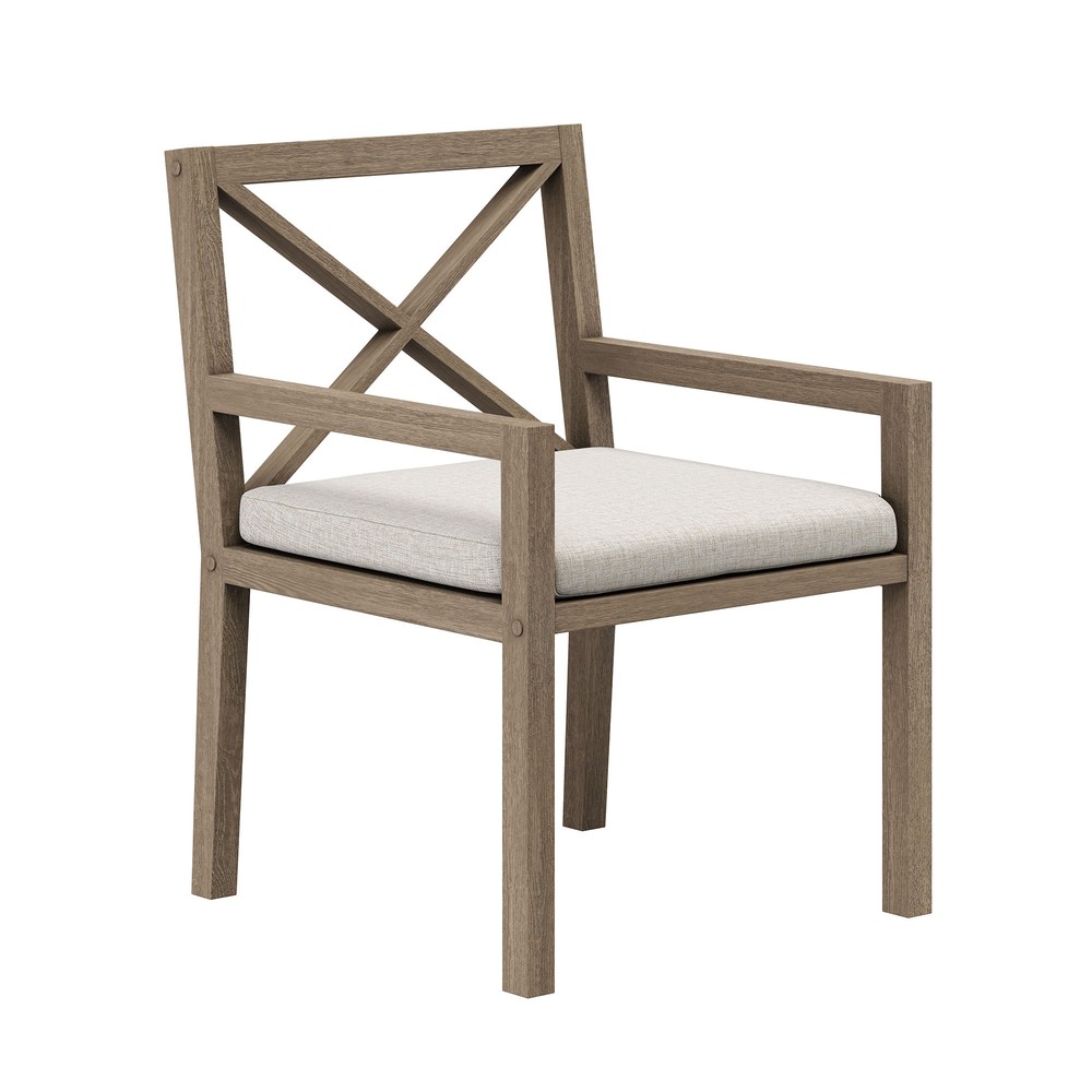 Northlake Outdoor Patio Teak Dining Armchair - Modern In Designs