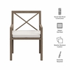 Northlake Outdoor Patio Teak Dining Armchair