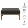 Northlake Outdoor Patio Teak Ottoman