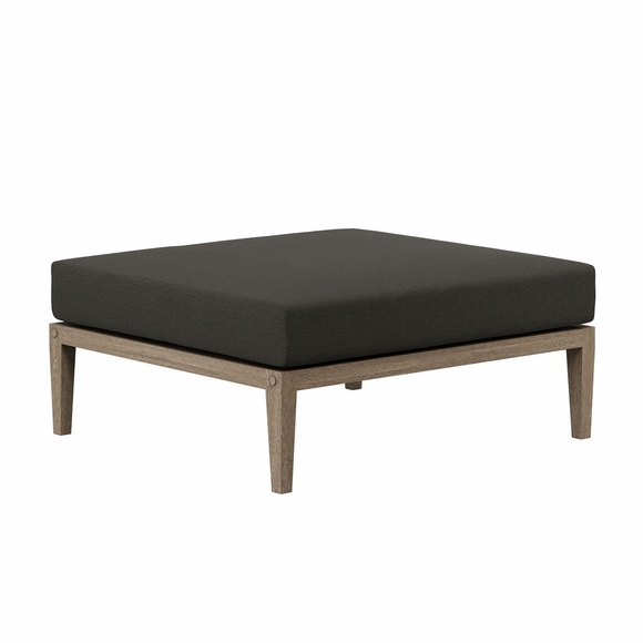 Northlake Outdoor Patio Teak Ottoman