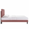Novi Performance Velvet King Bed-MOD-6843 in Dusty Rose