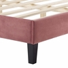 Novi Performance Velvet King Bed-MOD-6843 in Dusty Rose
