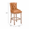 Nuby Swivel Barstool in Brown