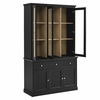 Nyx Arched Display Cabinet in Black Light Oak