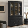 Nyx Arched Display Cabinet in Black Light Oak