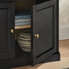 Nyx Arched Display Cabinet in Black Light Oak