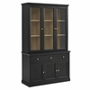 Nyx Arched Display Cabinet in Black Light Oak