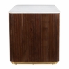 Obeah Desk in White & Walnut