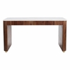 Obeah Desk in White & Walnut