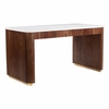 Obeah Desk in White & Walnut