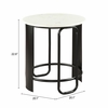 Obel Side Table in White & Black