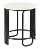 Obel Side Table in White & Black