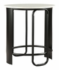 Obel Side Table in White & Black