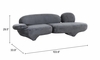 Oblak Sofa in Storm Gray