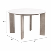 Oceanveil Round Dining Table in White
