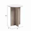 Oceanveil Side Table in White