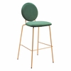 Odessa Barstool Set of 2 in Green & Gold
