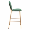 Odessa Barstool Set of 2 in Green & Gold