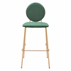 Odessa Barstool Set of 2 in Green & Gold