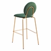 Odessa Barstool Set of 2 in Green & Gold