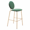 Odessa Barstool Set of 2 in Green & Gold