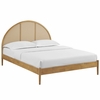 Odette Queen Arched Rattan Cane Platform Bed