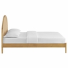 Odette Queen Arched Rattan Cane Platform Bed