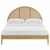 Odette Queen Arched Rattan Cane Platform Bed