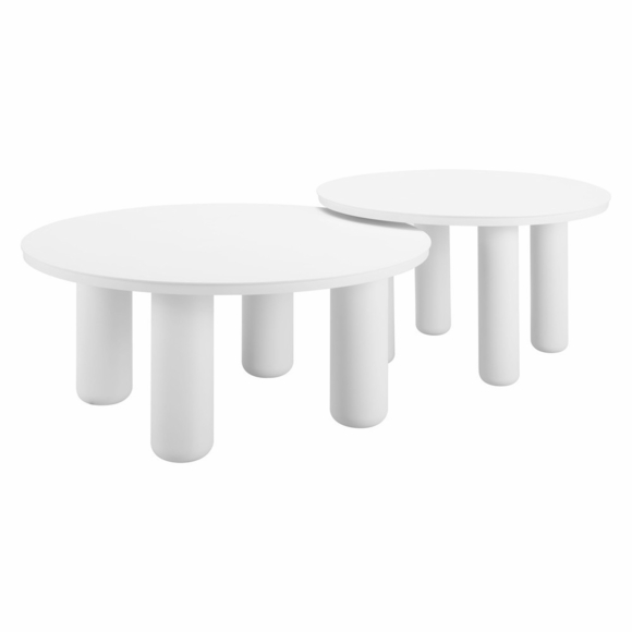 Ola Coffee Table Set in White