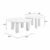 Ola Coffee Table Set in White