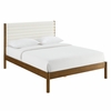Olea Channel Tufted Boucle Solid Wood King Platform Bed