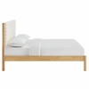 Olea Channel Tufted Boucle Solid Wood King Platform Bed