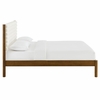 Olea Channel Tufted Boucle Solid Wood Queen Platform Bed