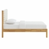 Olea Channel Tufted Boucle Solid Wood Twin Platform Bed