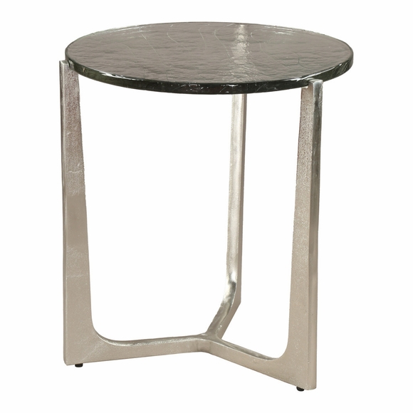 Olea Side Table in Silver