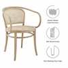 Oliana Wood Dining Armchair in Gray