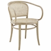 Oliana Wood Dining Armchair in Gray