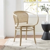 Oliana Wood Dining Armchair in Gray