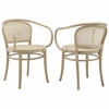 Oliana Wood Dining Armchair Set of 2 in Gray