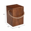 Omaga Storage Side Table in Walnut